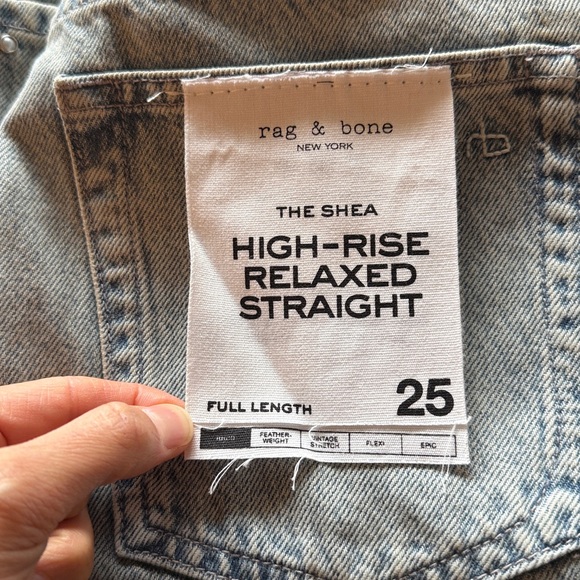 rag & bone shea straight leg jeans - Desiree Pearl. NWT - Picture 5 of 6